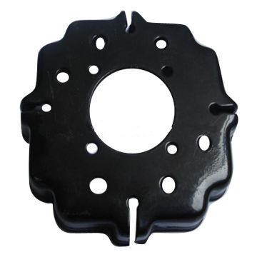 Metal Stamping Part of Black Powder Coating, Made of Steel, OEM/ODM Services Welcomed